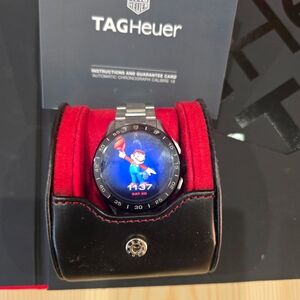 Tag Heuer Black and Silver Watch